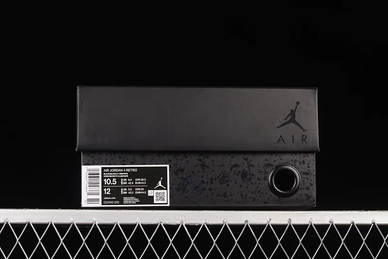 All categories Air Jordan Jordan series basketball shoes Air Jordan 4 foreign trade version Air Jordan 4 Retro "Black Cat" AJ4 Joe 4 Black Cat First layer frosted CU1110-010